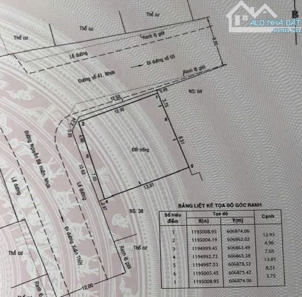 BÁN ĐẤT GÓC 2 MẶT TIỀN NGUYỄN BÁ HUÂN & THÁI LY 14x14 - 2