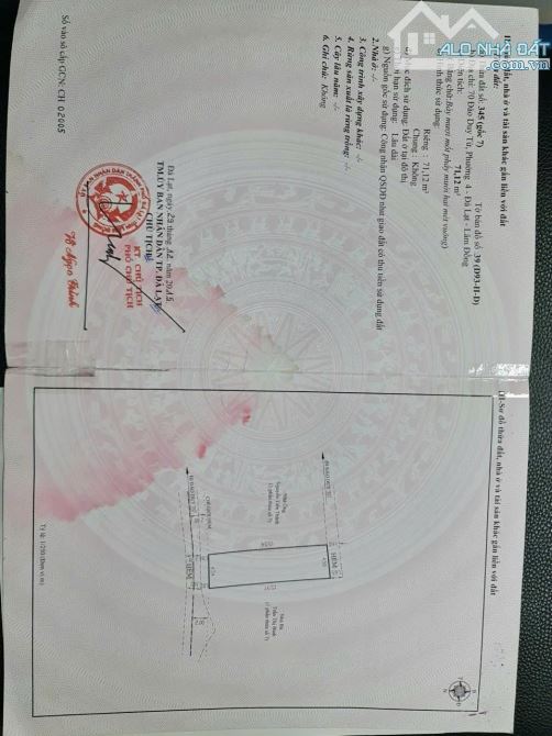 Bán căn nhà Đào Duy Từ - P4- Dalat - 71m-🔥3 Tỷ 2- nhà mới xây- 2P ngủ - 2
