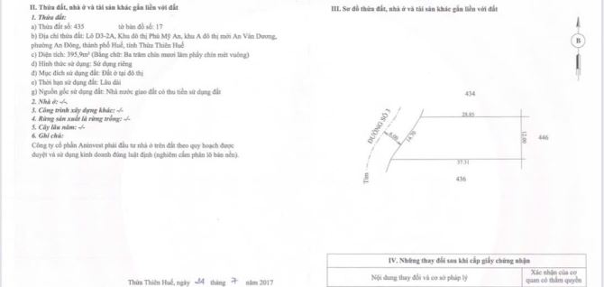 đất Khổ Biệt thự Phú Mỹ An, P An Đông, Huế.  - Đường 12m (đoạn đường Cong) - Gần ShowRoom - 2