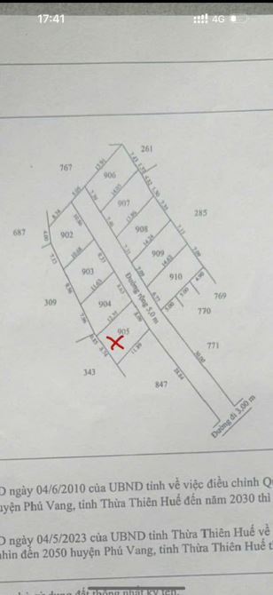 Ra mắt dãy Đất kiệt ô tô TDP Hoà Đông, TT Phú Đa, Phú Vang. Dt: 100m2  Giá chỉ: 2xxtr - 3