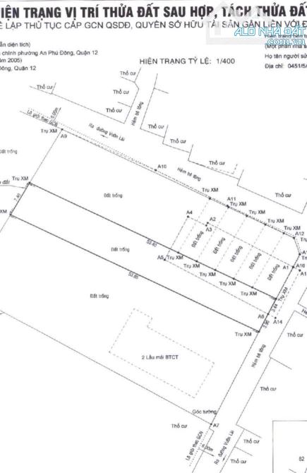 Giảm 3 Tỷ Bán Nhanh (chỉ có 30tr/m2) - Lô Đất (7.4X54), An Phú Đông, Quận 12 - 4