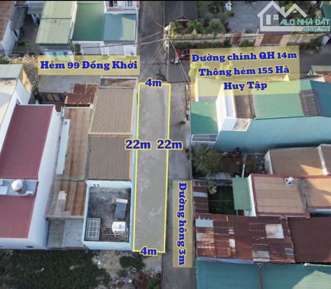 Đất thổ cư 2mặt tiền hẻm Đồng Khởi - Tân Lợi