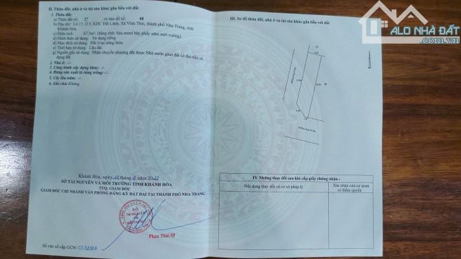 Bán lô góc đường 16m tái định cư Đất Lành