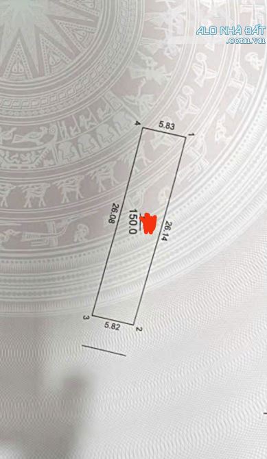 Bán mảnh đất việt hùng đông anh ô tô dt150m2 5.83mmt giá 13.5 tỷ - 1