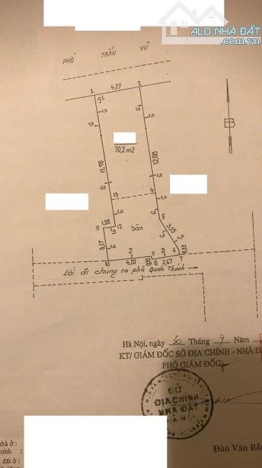 Bán căn nhà vip nhất phố Trấn Vũ-Phường Trúc Bạch- Tây Hồ- Hà Nội 71m1x5T, MT4.3m - 3