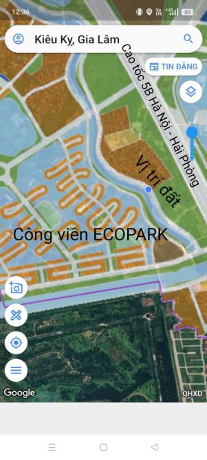 Bán đất đẹp tại Xã Kiêu Kỵ, Gia Lâm - Vị trí tầm nhìn, view công viên - Dt97m2, mt4.2m - 4