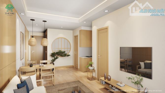 Nóng, cam kết giá rẻ nhất thị trường căn hộ 2 PN giá chỉ từ 1ty85 dự án The Ori Garden - 9