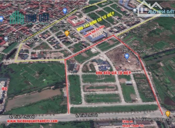 SIÊU PHẨM Khu đấu giá Tứ Hiệp, Thanh Trì, mảnh đất 95m2, mặt tiền 6m.