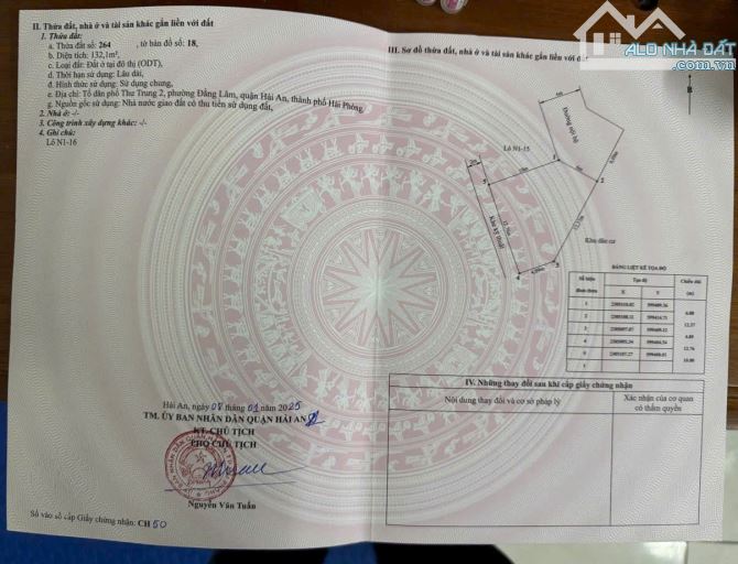 Bán đất khu đấu giá 193 Văn Cao - 1