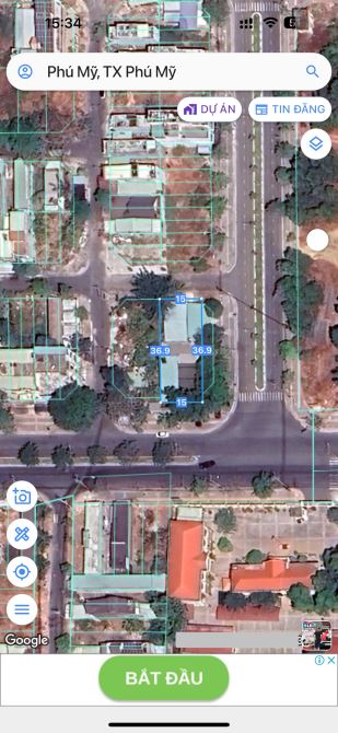 LÔ ĐẤT 3 MẶT TIỀN VỊ TRÍ ĐẮC ĐỊA NHẤT THÀNH PHỐ PHÚ MỸ - 1