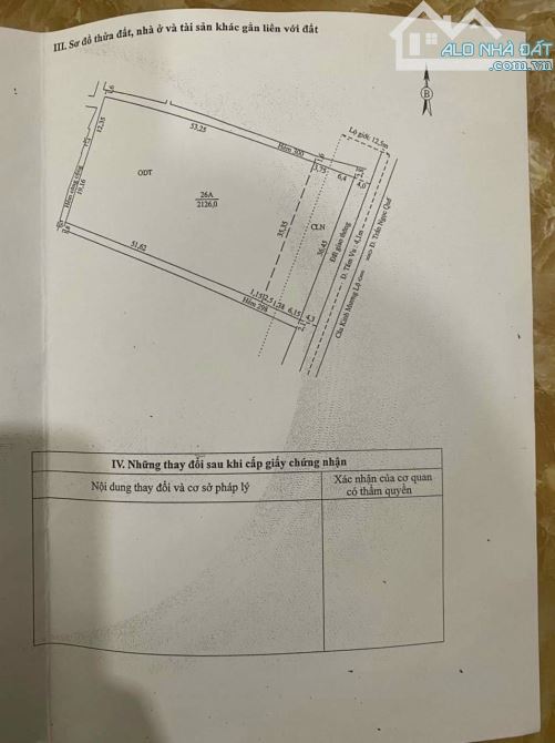 Bán đất mặt tiền đường tầm vu (kế tòa nhà Vincom) Dt: 2100m2 - 1