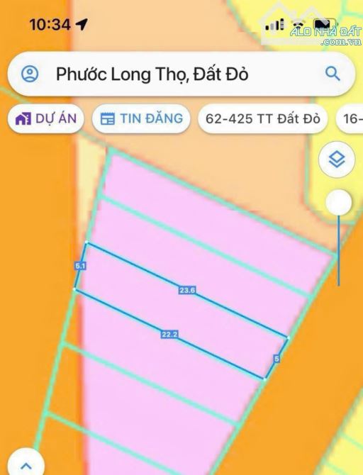 BÁN GẤP LÔ ĐẤT MẶT TIỀN ĐƯỜNG NHỰA THUỘC XÃ PHƯỚC LONG THỌ - ĐẤT ĐỎ - BRVT - 2