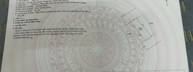 BÁN ĐẤT ĐẤU GIÁ TÂN ƯỚC THANH OAI - 2