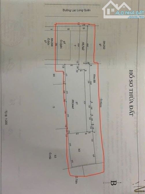 Mặt phố Lạc Long Quân - Vỉa hè - Kinh doanh - Sổ vuông. - 2
