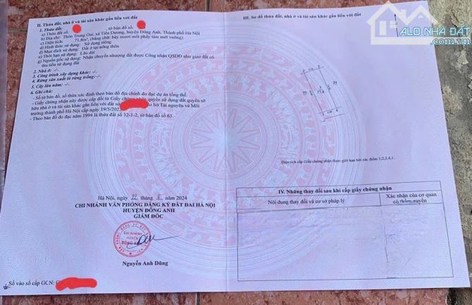 Nở hậu Tiên Dương  - Đường ô tô đỗ cửa cách chục chính 30m. 72m loanh quanh 5 tỷ - 2