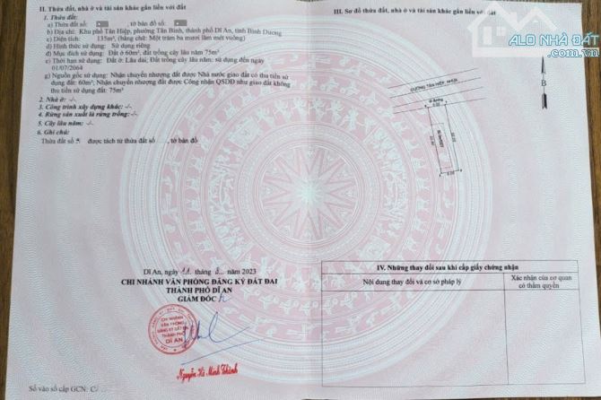 3Tỷ TL🔥Bán đất 135m2 Mặt Tiền đường Tân Hiệp, p.Tân Bình, Tp.Dĩ An - 4