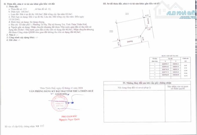 Đất Nền Phân Lô F0 Tứ Hạ Đường Ô Tô Rộng Rãi 123m2 Chỉ 670 Triệu - 4