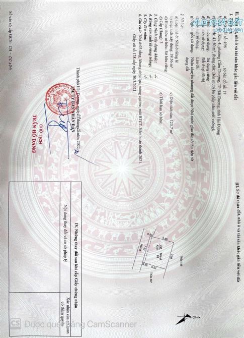 cần bán nhà 3 tầng ngõ 36 Tự Đông, Cẩm Thượng - TPHD ( Bên này thành phố). - 8