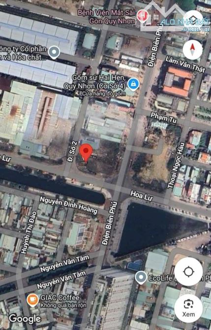 BÁN ĐẤT MẶT TIỀN KINH DOANH ĐƯỜNG ĐIỆN BIÊN PHỦ, TP. QUY NHƠN – 540M² (N18m), GIÁ 22 TỶ