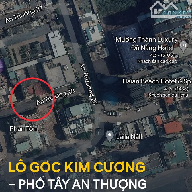 🌟 BÁN LÔ GÓC KIM CƯƠNG – AN THƯỢNG 28 GÓC LÊ LỘ, PHỐ TÂY ĐÀ NẴNG –  2 MẶT TIỀN SIÊU ĐẸP