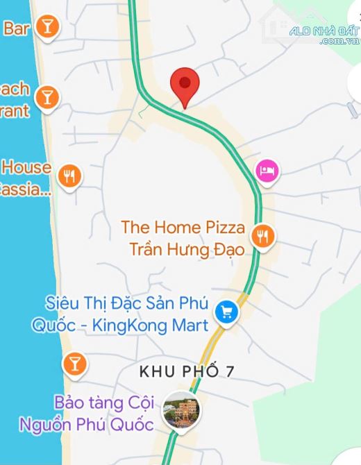 Mảnh đất khủng 2361m lô góc Trần Hưng Đạo Phú Quốc Kiên Giang trung tâm xây khách sạn vip
