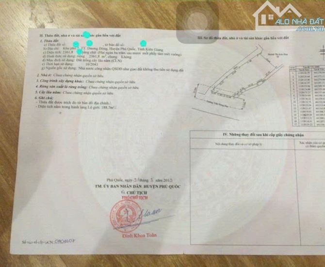 Mảnh đất khủng 2361m lô góc Trần Hưng Đạo Phú Quốc Kiên Giang trung tâm xây khách sạn vip - 1
