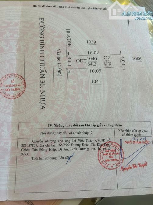 Bán Đất Mặt Tiền đường Bình Chuẩn 36, KDC Phú Hồng Đạt, Thuận An 🎉 2,55 tỷ - 1