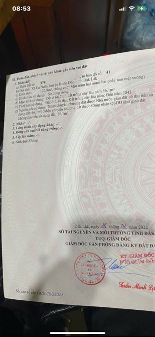 Cần bán lô đất ngay khu Homestay Đại Đồng Ea Noul - 1