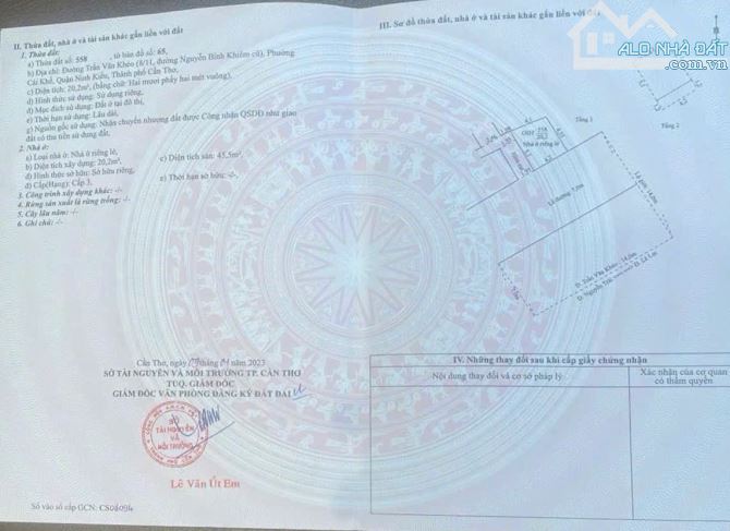 NHÀ MẶT TIỀN TRẦN VĂN KHÉO GẦN NGUYỄN TRÃI, P CÁI KHẾ, Q NINH KIỀU 7,5 TỶ - 4