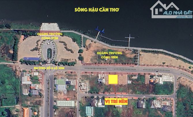 Hàng hiếm nền biệt thự view Sông Hậu khu 586 Cần Thơ đối diện quảng trường Công Viên lớn