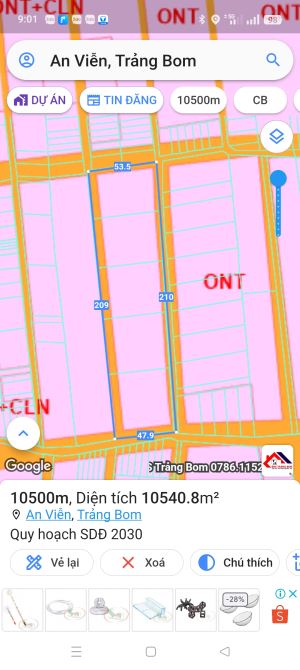 Còn mấy thửa đất phân lô được An Viễn cần bán