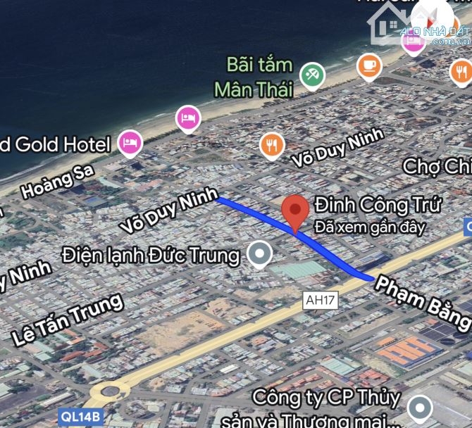🔥 Đất mặt tiền đường 10m5 Đinh Công Trứ , gần chợ , gần biển Thọ Quang , Sơn Trà