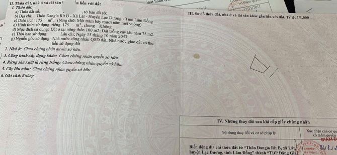 Cần bán lô đất mặt tiền đường chính Duy Tân Lạc Dương tp Đà Lạt - 1