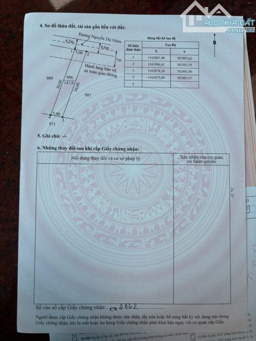 1300m2 có 147m2 thổ đường Nguyễn Thị niệm Tân trụ_Long An 1ty 240 triệu rẻ