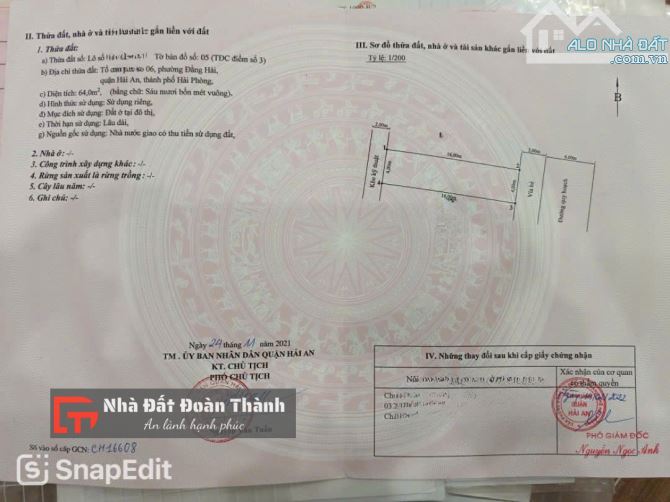 64m2 đất TĐC điểm 3 Hải An, đường Mai Trung Thứ - 1