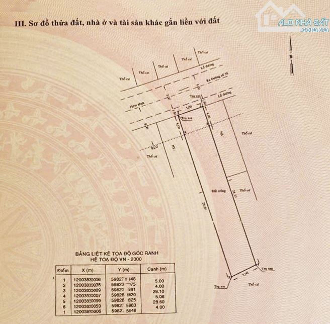 Bán đất 5,1 x 32 sổ 162m2 mặt tiền nhánh Đường Số 59 ngay chợ Thạch Đà - 3