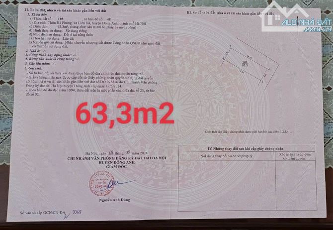 RẺ ĐẸP NHẤT KHU. Đất Thố Bảo, Vân Nội, Đông Anh. Giá Bán Nhanh Trong Tuần - 3