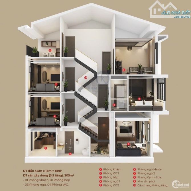 Bán nhà 3,5 tầng Khu đô thị mới An Cựu City, TP Huế, cạnh siêu thị Aeon Mall, chỉ 4,15 tỷ - 6