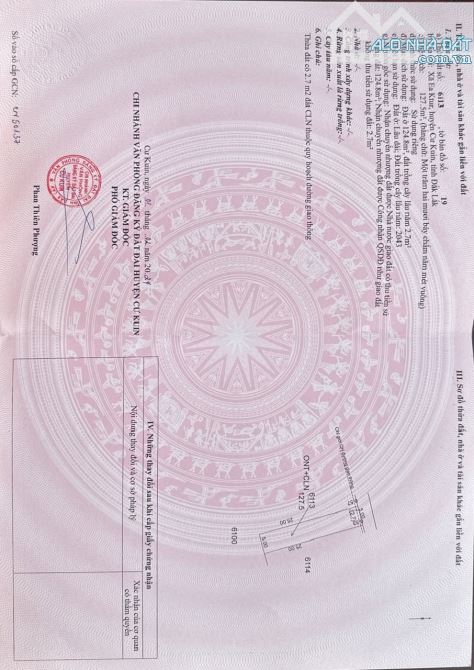 407#BÁN 7 LÔ ĐẤT THỔ CƯ GIÁ CHỈ 550 TRIỆU/LÔ – SỔ HỒNG RIÊNG – EA KTUR, CƯ KUIN]
