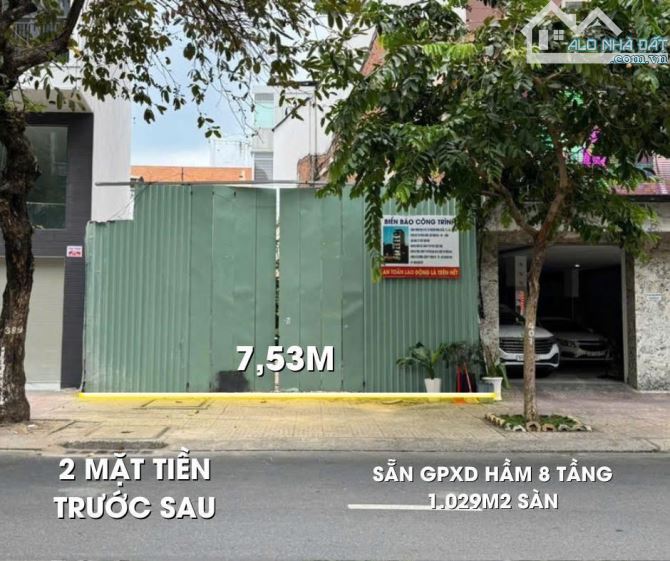 Bán khuôn đất khan hiếm 2MT Nguyễn Đình Chiểu, P5 Quận 3, DT 7,53 x 23,99m
