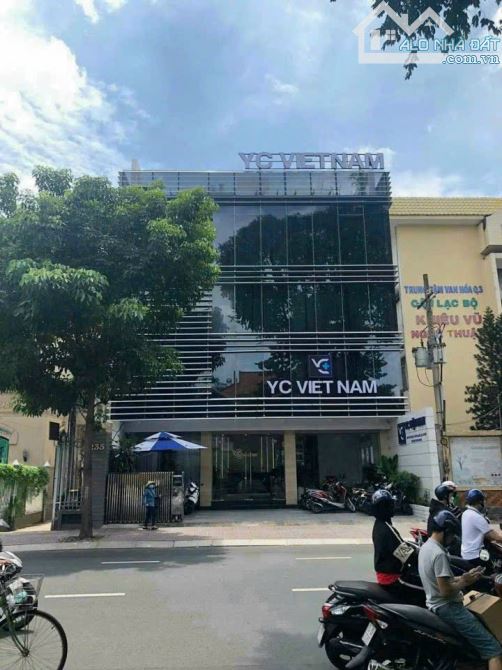 Tòa nhà MT Võ Thị Sáu, Quận 3  12x15m - 6 tầng ốp kính - HĐT 230 triệu - giá 58 tỷ