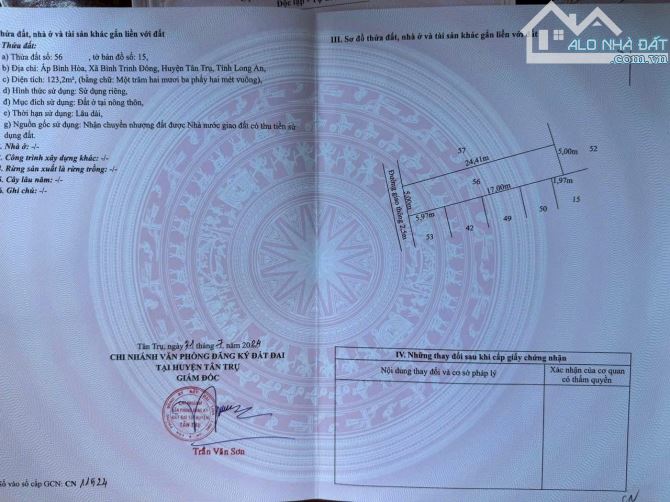 5×24 thổ cách nhựa 832 vài bước chân Bình Trinh Đông_ Tân trụ 470 triệu Đường ôtô rẻ - 1