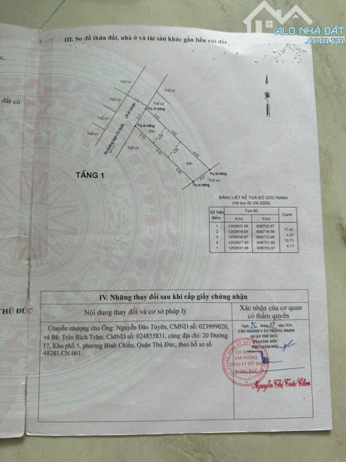 Cần bán lô đất hẻm 91c ngô chí quốc bình chiểu thủ đức - 1