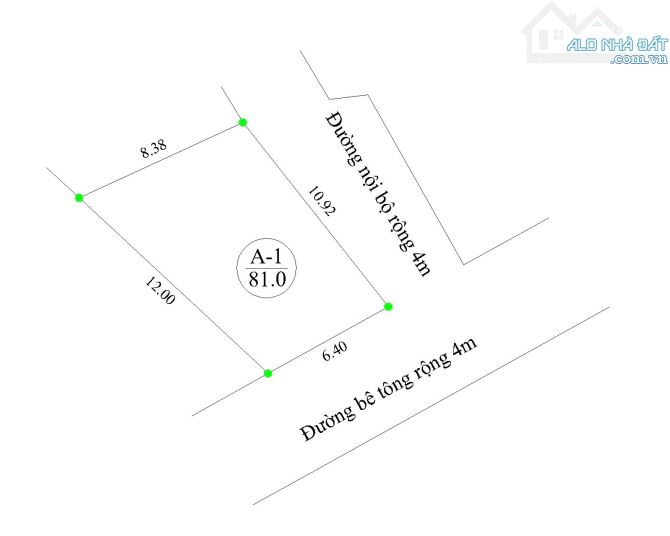 f0 Tích Giang diện tích 81m lô góc chủ cần bán - 1