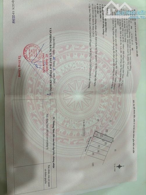 Cần bán lô đất sổ riêng  Lạc Dương thành phố Đà Lạt - 2