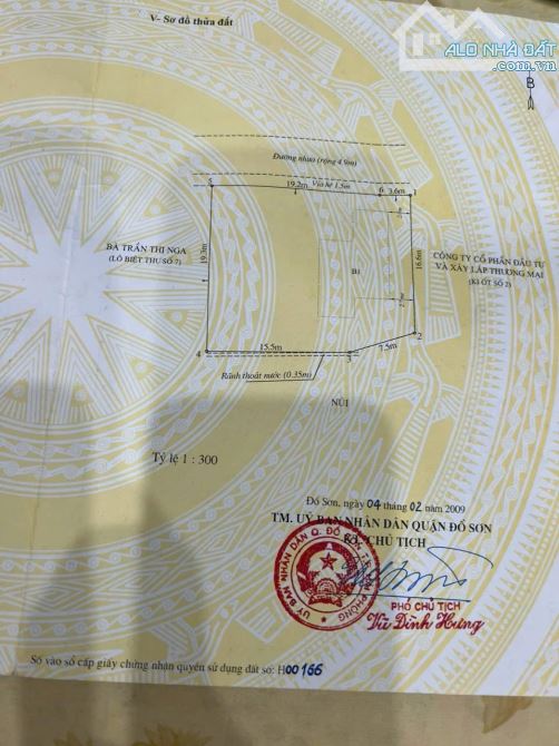 SIÊU PHẨM ĐẤT GẦN BIỂN ĐỒ SƠN - MẶT TIỀN KHỦNG 22M - ĐỒ SƠN - HẢI PHÒNG - 2