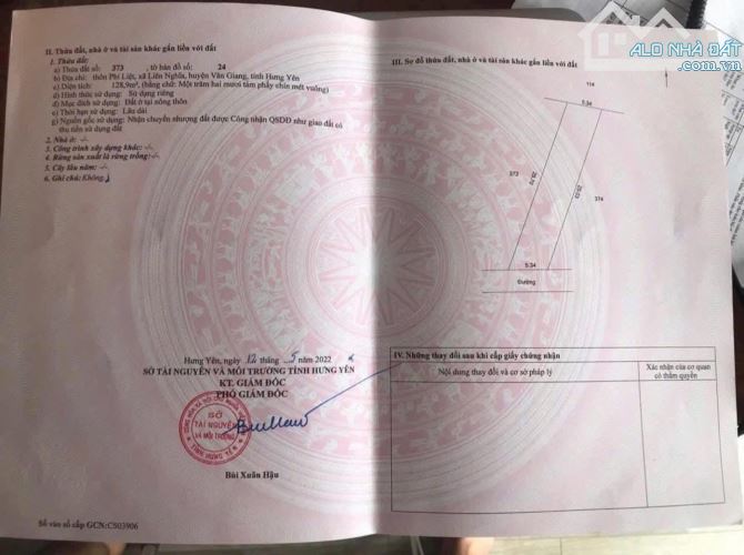 Thanh khoản 128,9m full thổ cư Thôn phi liệt, Liên nghĩa, Văn giang, đón sóng đường di sản - 2