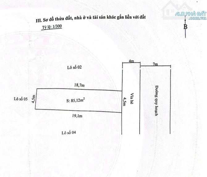 Bán đất trục chính tái định cư Bắc Cầu - khu Đằng Hải - DT 85m - Mt 4,5m giá 72 triệu/m - 2