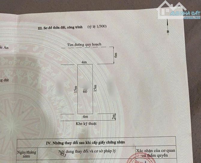 Bán đất mặt đường Tây Trung Hành lô 17mr Đằng Lâm- Hải An- Hải Phòng  dt 60m
