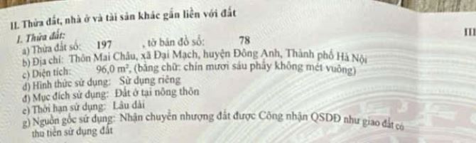 Mai Châu-Đại Mạch-Đông Anh-96m=giá đàm phán - 1